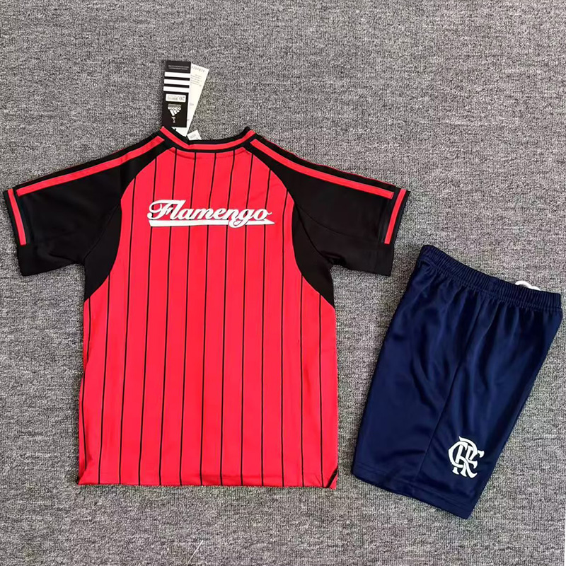 25-26 Flamengo Red Casual Edition Kids Baseball Jersey