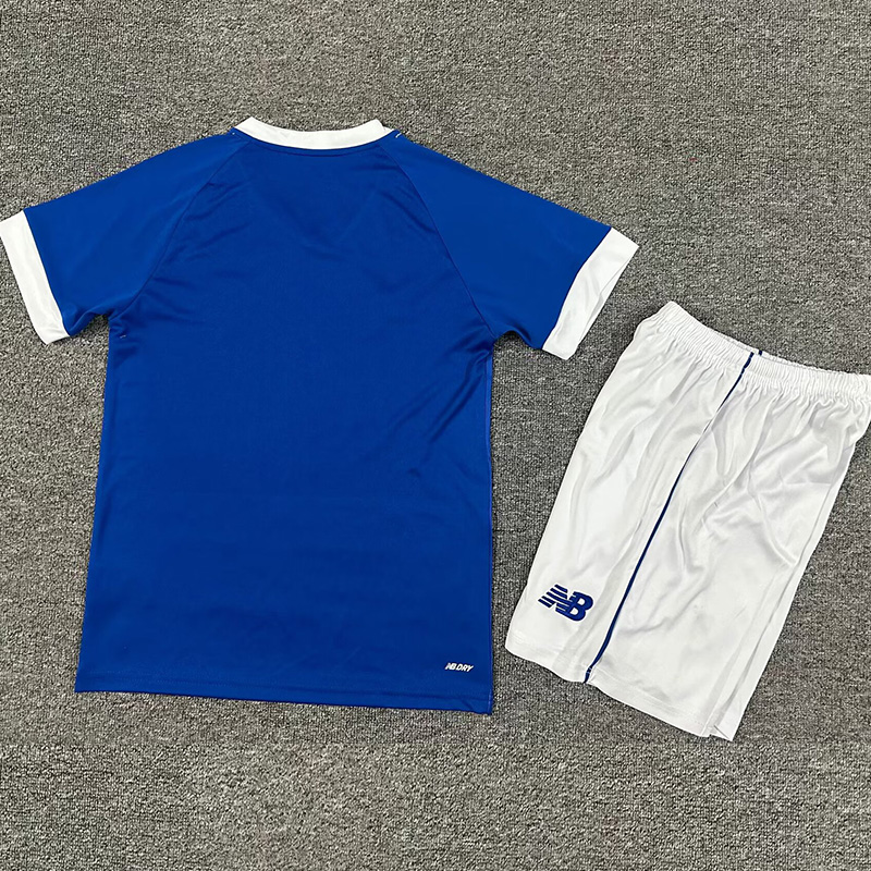 25-26 Cardiff City Home Kids Soccer Jersey