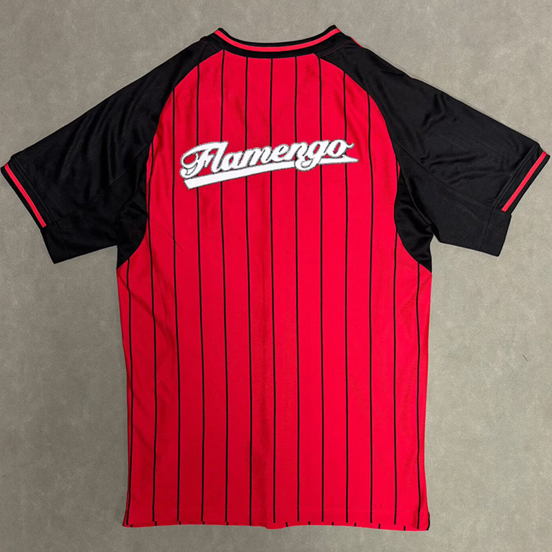 25-26 Flamengo Red Casual Edition Baseball Jersey