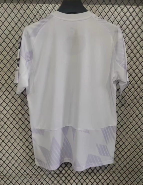 25-26 Man Utd White Purple Fans Soccer Jersey