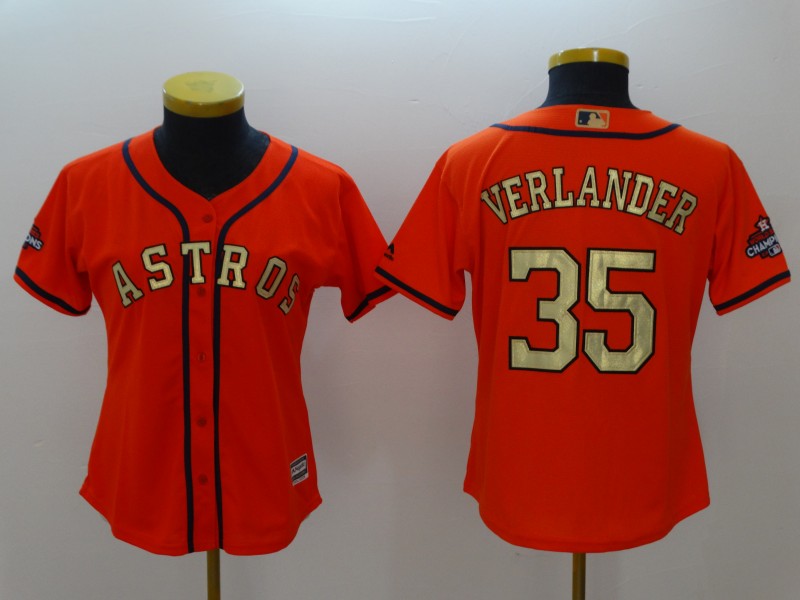 Houston Astros Women's baseball jersey VERLANDER 35