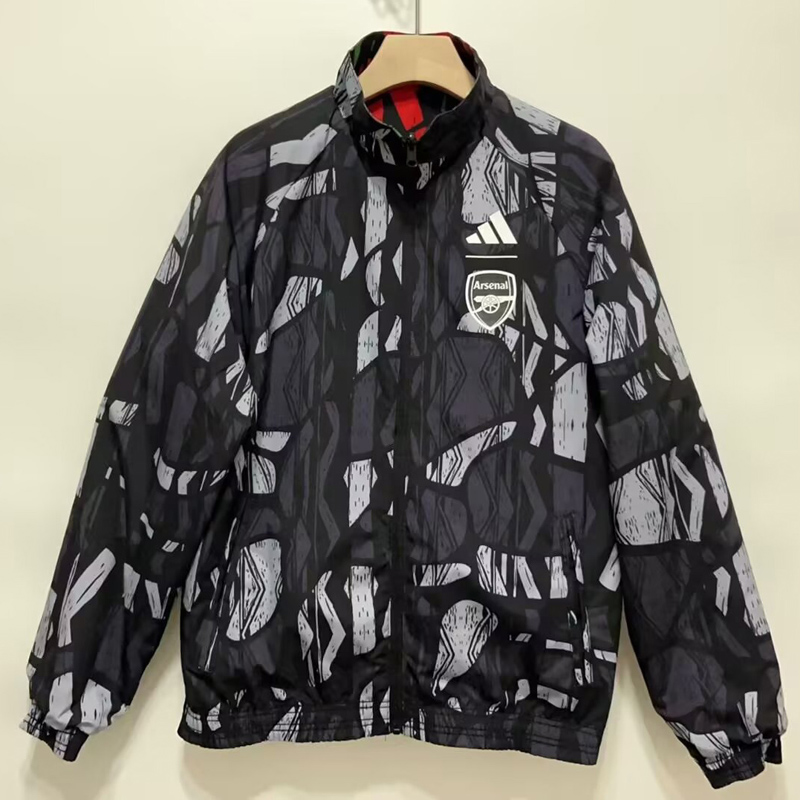 24-25 ARS Red & Black Double Sided Windbreaker (双面风衣)