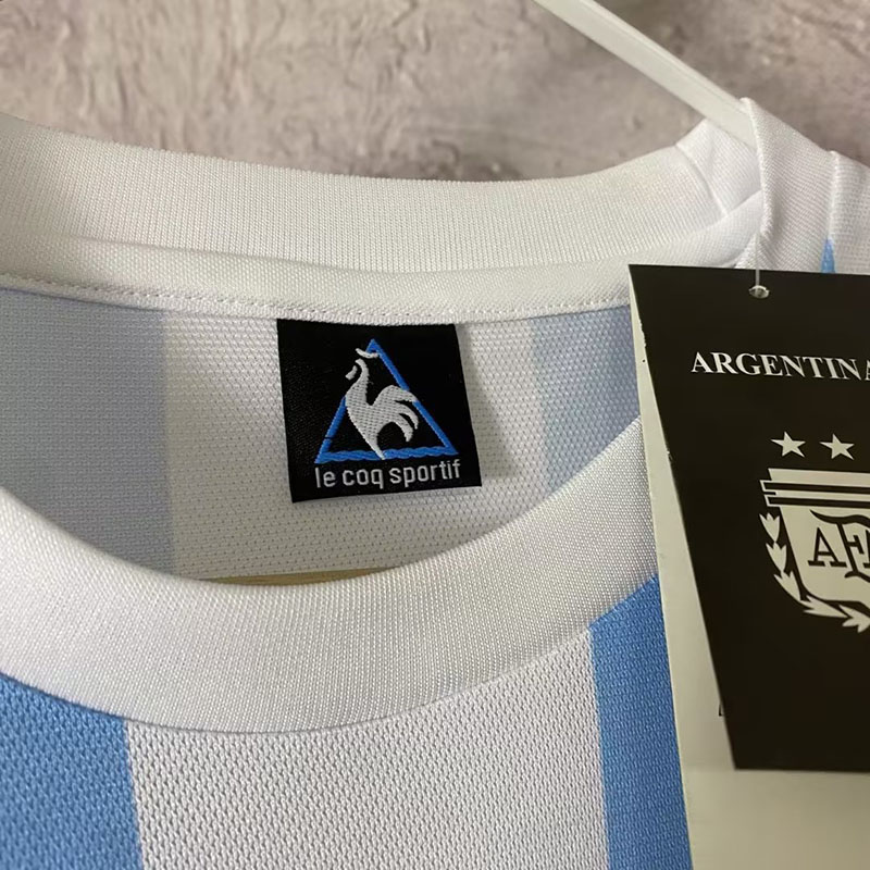 1986 Argentina Home Retro Soccer Jersey