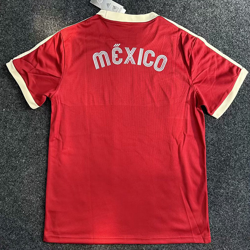 1986 Mexico Claret color Retro Soccer Jersey