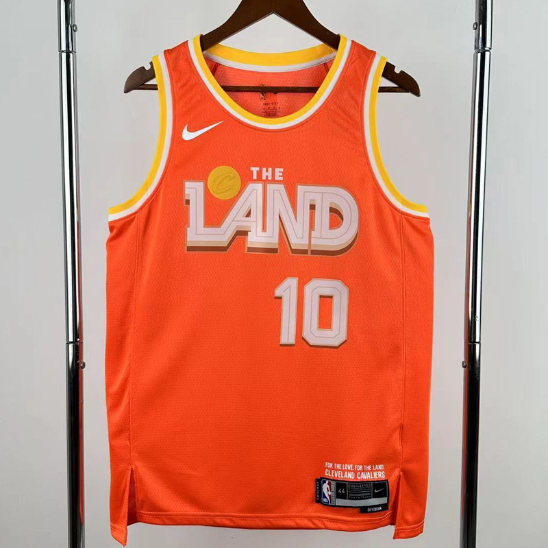 25-26 Cleveland Cavaliers GARLAND #10 Orange City Edition Top Quality Hot Pressing NBA Jersey