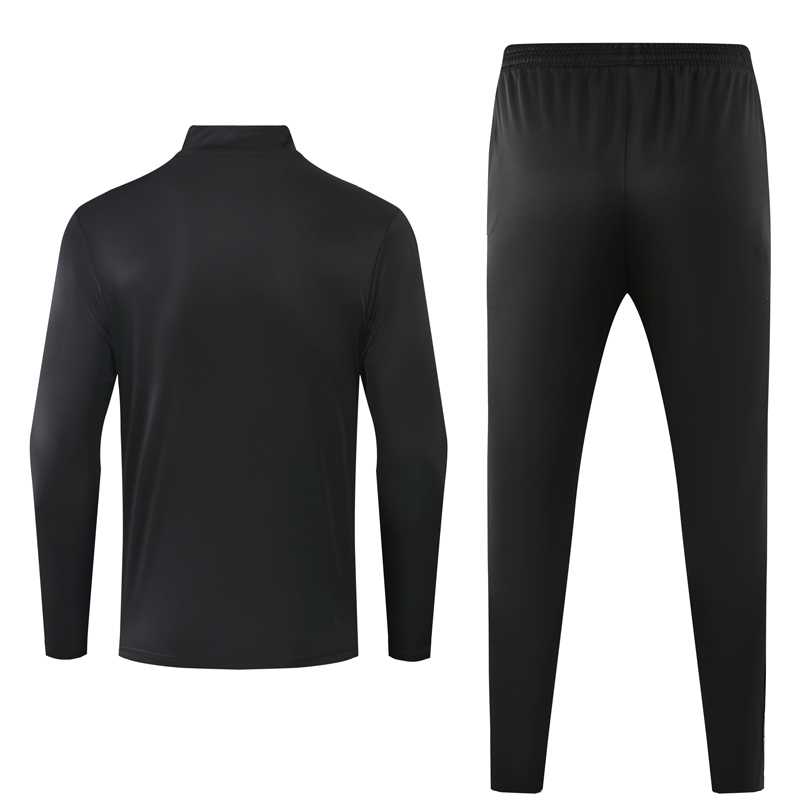 24-25 Al-Nassr Black Half Pull Tracksuit (半拉链)