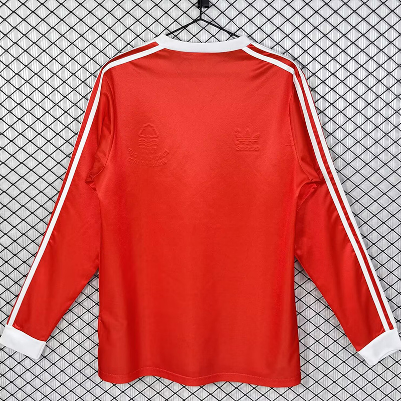 1977-1980 Nottingham Forest Home Long Sleeve Retro Soccer Jersey (长袖)