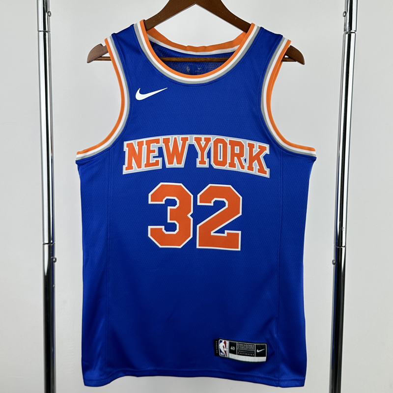 KNICKS TOWNS #32 Blue Top Quality Hot Pressing NBA Jersey