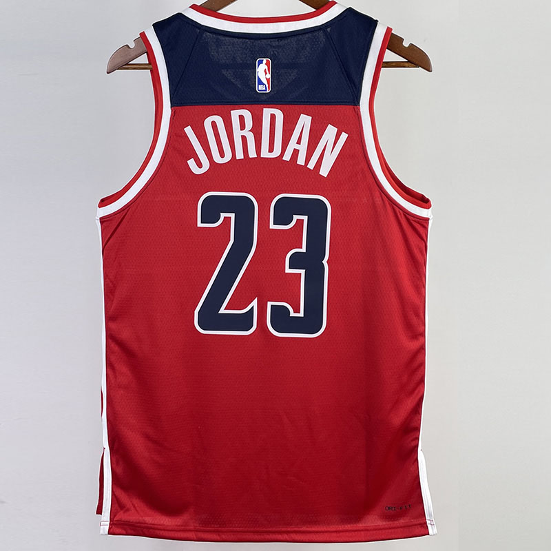 22-23 Wizards JORDAN #23 Red Top Quality Hot Pr...