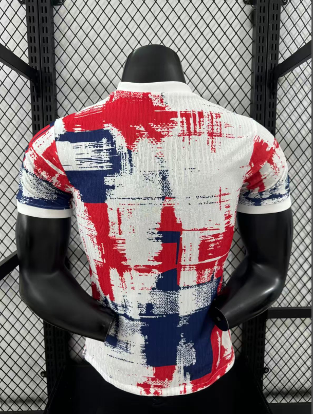 25-26 BAR Special Edition White Red Player Version Training Shirts