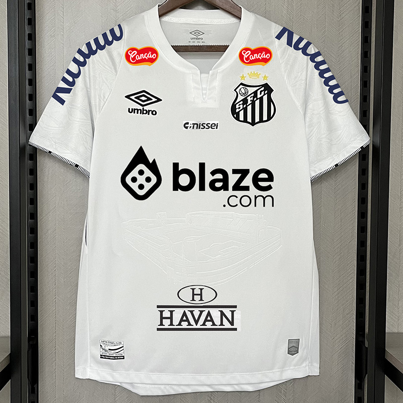 24-25 Santos FC Home (Print Sponsor) Fans Soccer Jersey