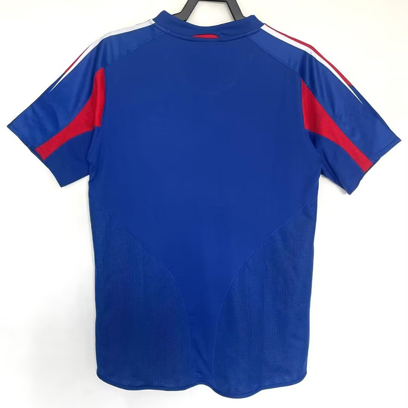 2004 France Home Retro Soccer Jersey