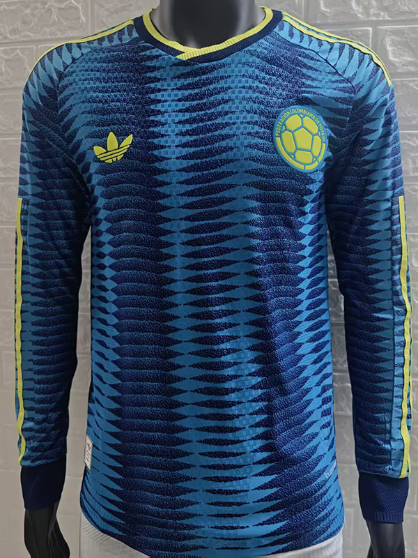 26-27 Colombia Away Long Sleeve Player Version Soccer Jersey (长袖球员)