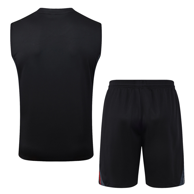 25-26 Ajax Black Tank top and shorts suit #D25196