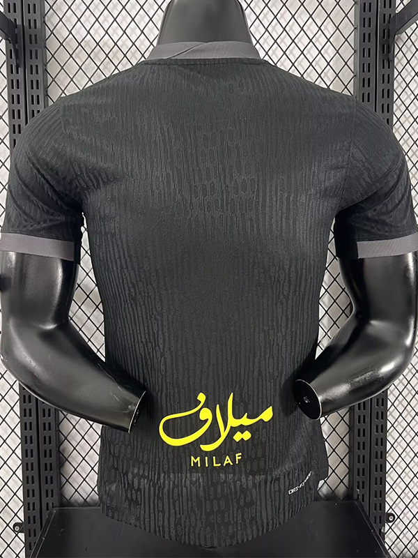 25-26 Ittihad Black Grey Player Version Soccer Jersey