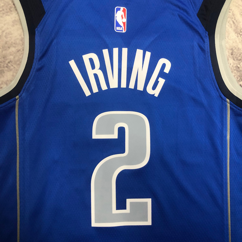 Dallas Mavericks IRVING #2 Blue Away Top Qualit...