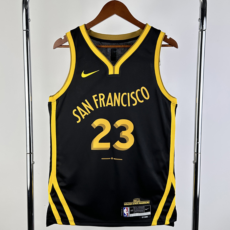 23-24 WARRIORS GREEN #23 Black City Edition Top...