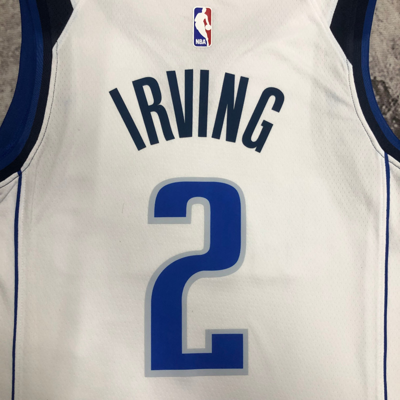 Dallas Mavericks IRVING #2 White Home Top Quali...