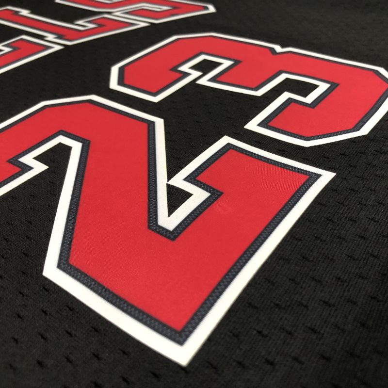 1998 BULLS JORDAN #23 Black Retro Top Quality H...