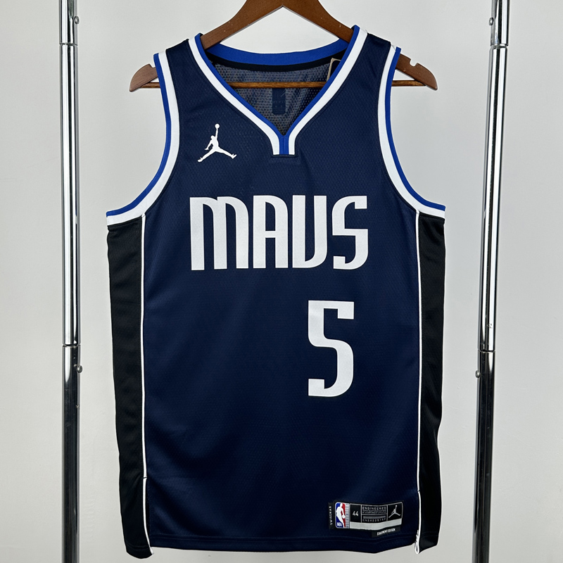 22-23 Dallas Mavericks RUSSELL #5 Royal blue Top Quality Hot Pressing NBA Jersey (Trapeze Edition)飞人版