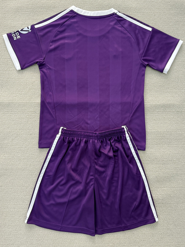 25-26 Aston Villa Purple Goalkeeper Kids Soccer Jersey