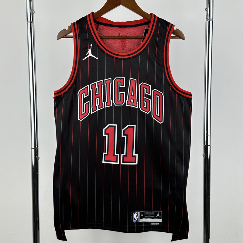25-26 BULLS DEROZAN #11 Black Top Quality Hot Pressing NBA Jersey (Trapeze Edition) 飞人版