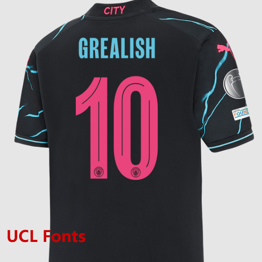 23-24 Man City Third 1:1 Fans Soccer Jersey