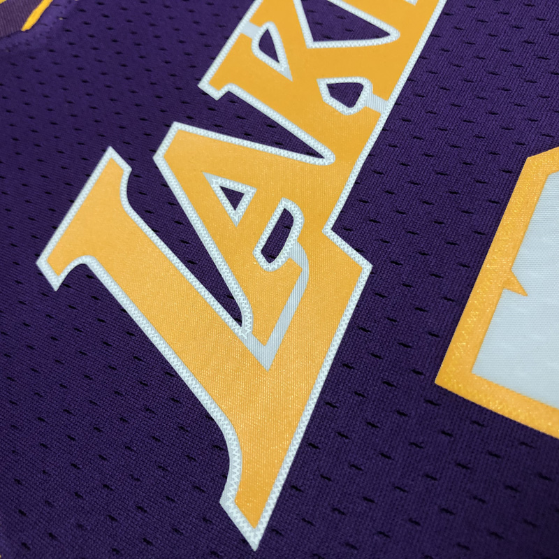 2000 LAKERS O‘NEAL #34 Purple Retro Top Quality...