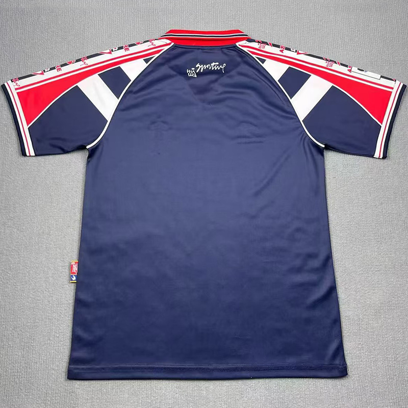 1999-2000 Gijon Away Retro Soccer Jersey (带章)