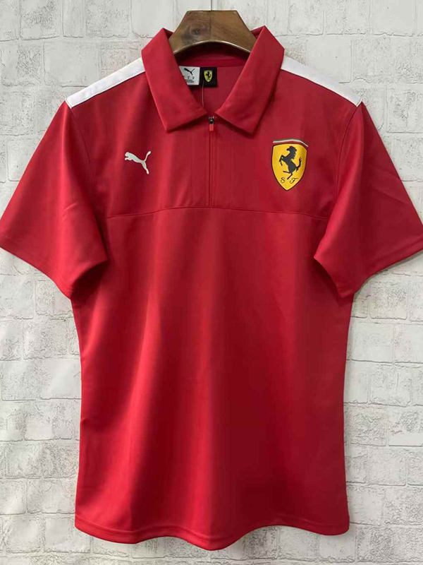 2025 F1 Ferrari Polo Racing Suit (有领)