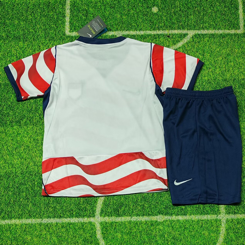 26-27 USA Home Kids Soccer Jersey