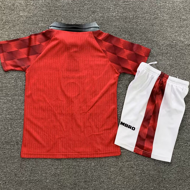 1996-1997 Man Utd Home Kids Retro Soccer Jersey