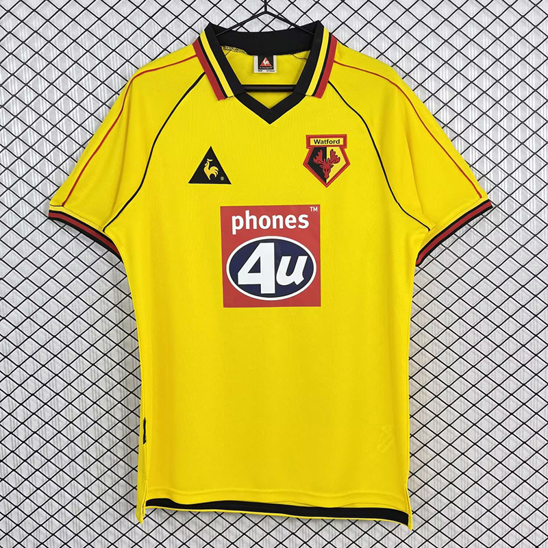 1999-2001 Watford Home Retro Soccer Jersey
