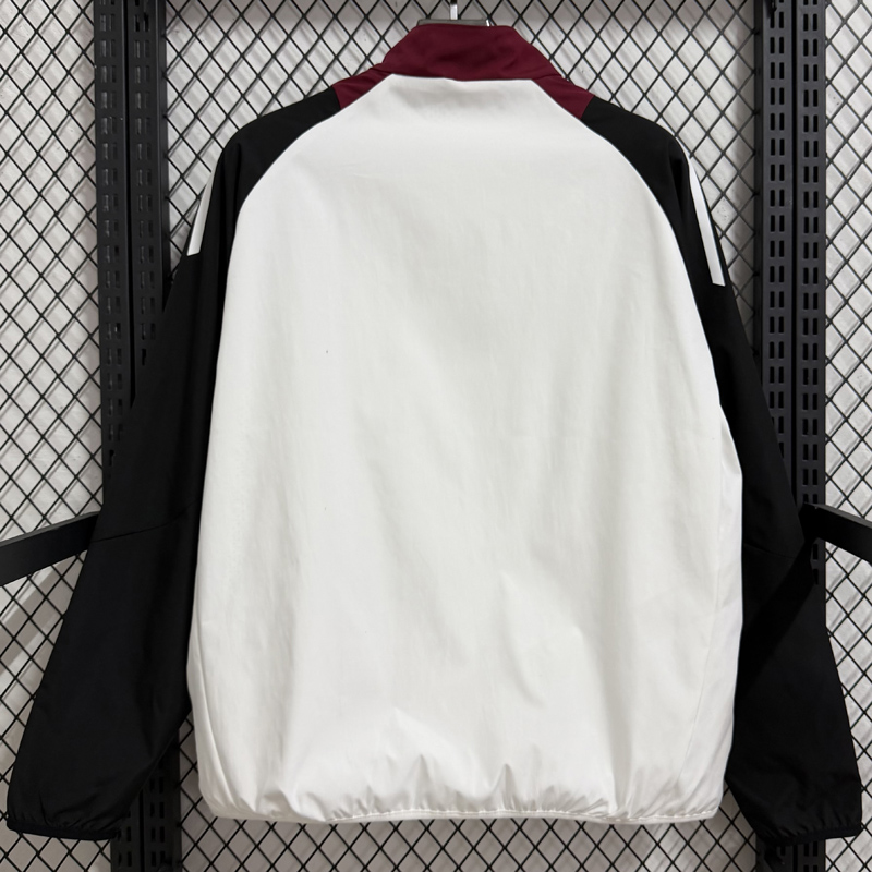 26-27 Man Utd Black White Windbreaker