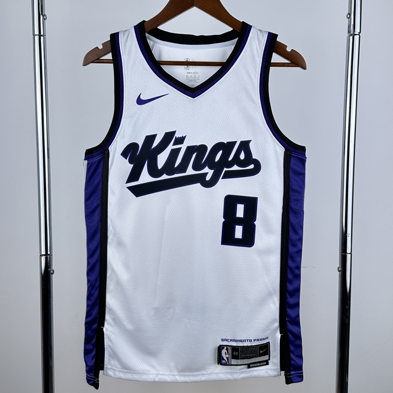 23-24 Kings LAVINE #8 White Top Quality Hot Pressing NBA Jersey