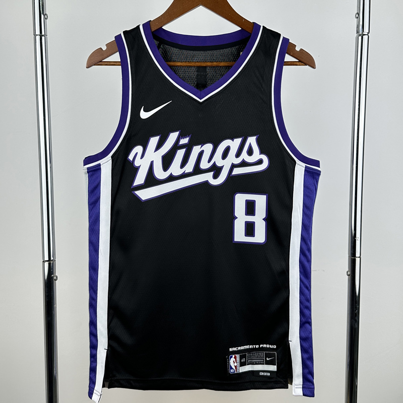 23-24 Kings LAVINE #8 Black Top Quality Hot Pressing NBA Jersey