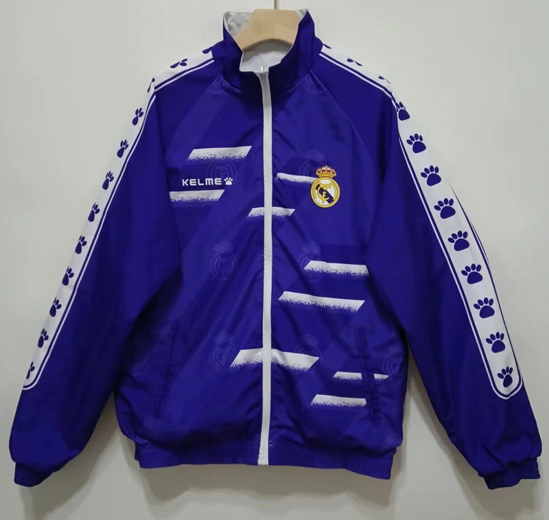 24-25 RMA White & Blue Double Sided Windbreaker (双面刺绣)(双面风衣)