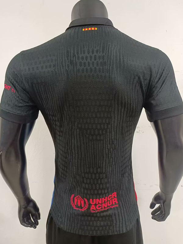 24-25 BAR Away Player Version Soccer Jersey #Only Have AD Logo (胸前不带字)