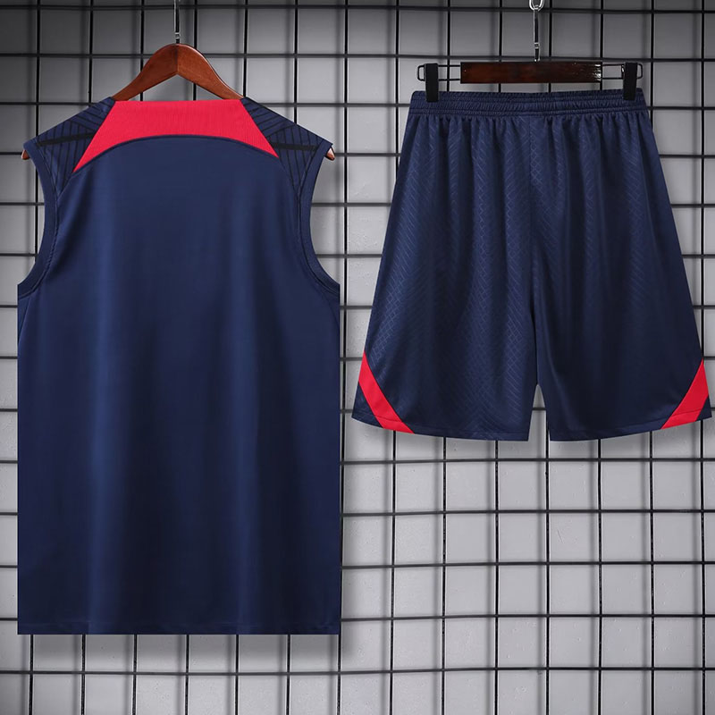 23-24 RB Leipzig Royal blue Tank top and shorts suit