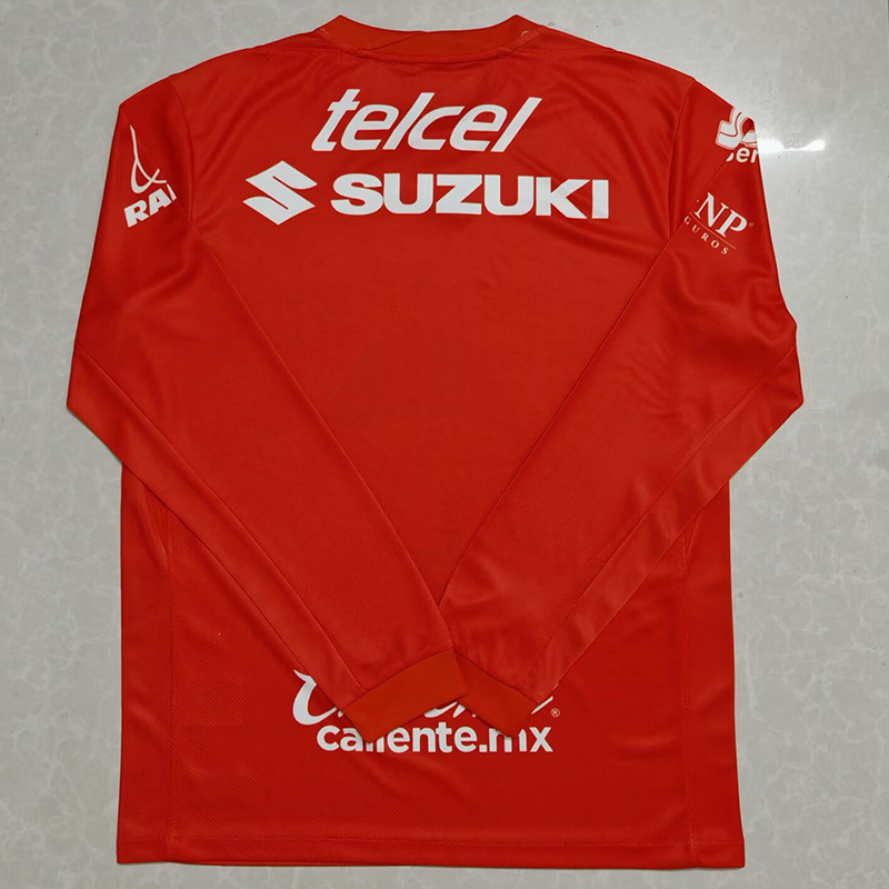 25-26 Pumas UNAM Orange Red Long Sleeve Goalkeeper Soccer Jersey (长袖)