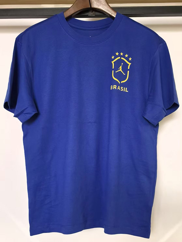 26-27 Brazil Blue High Quality Casual T-Shirt