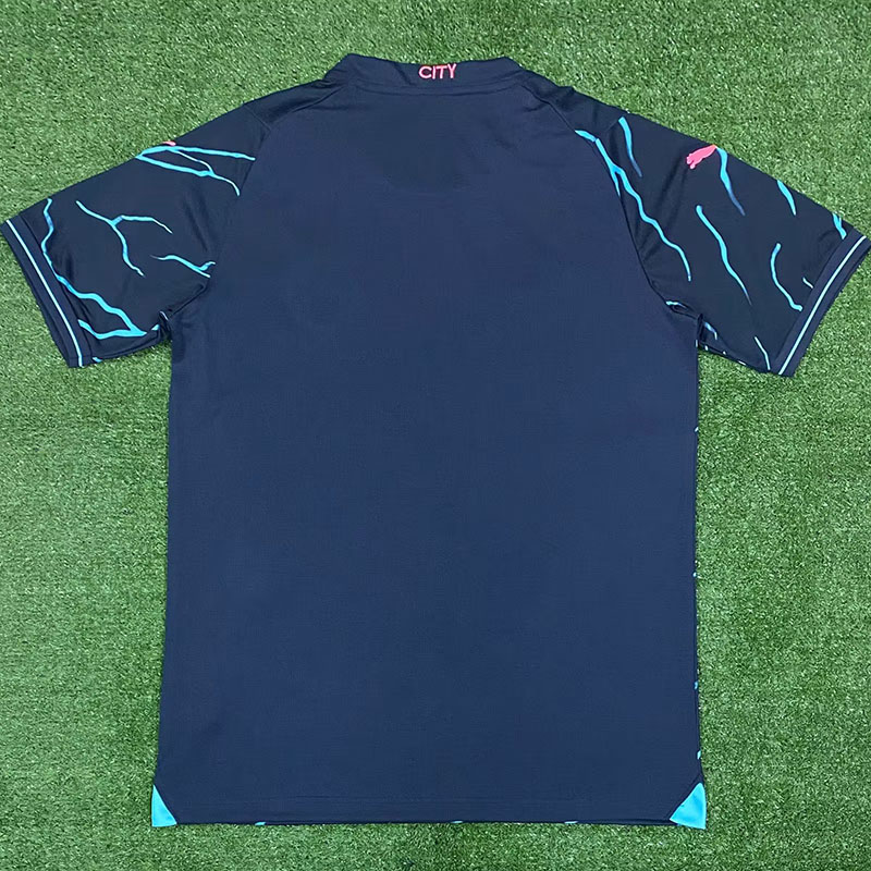 23-24 Man City Third 1:1 Fans Soccer Jersey