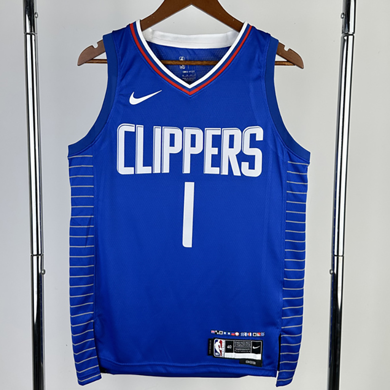 22-23 CLIPPERS HARDEN #1 Blue Top Quality Hot P...