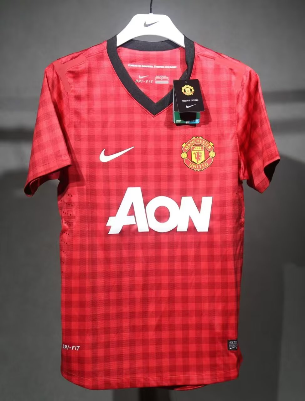 2012-2013 Man Utd Home Player Version 球员 Retro Soccer Jersey