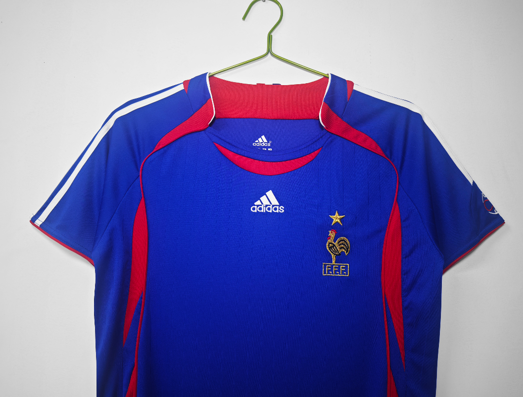 2006 France Home Retro Soccer Jersey