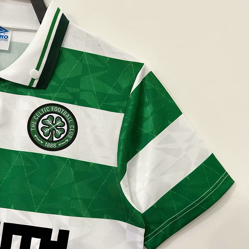 1989-1991 Celtic Home Retro Soccer Jersey