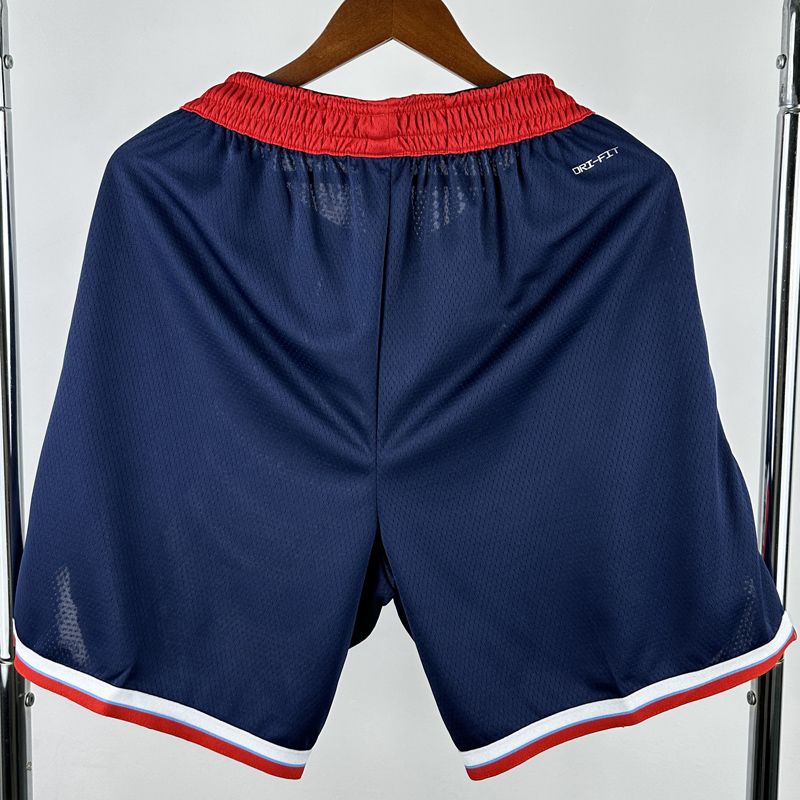 24-25 Clippers Blue City Edition Top Quality NBA Pants