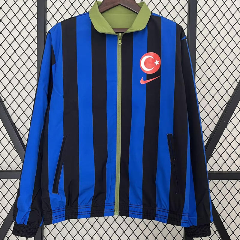 24-25 Turkey Green & Blue Double Sided Windbreaker (双面风衣)