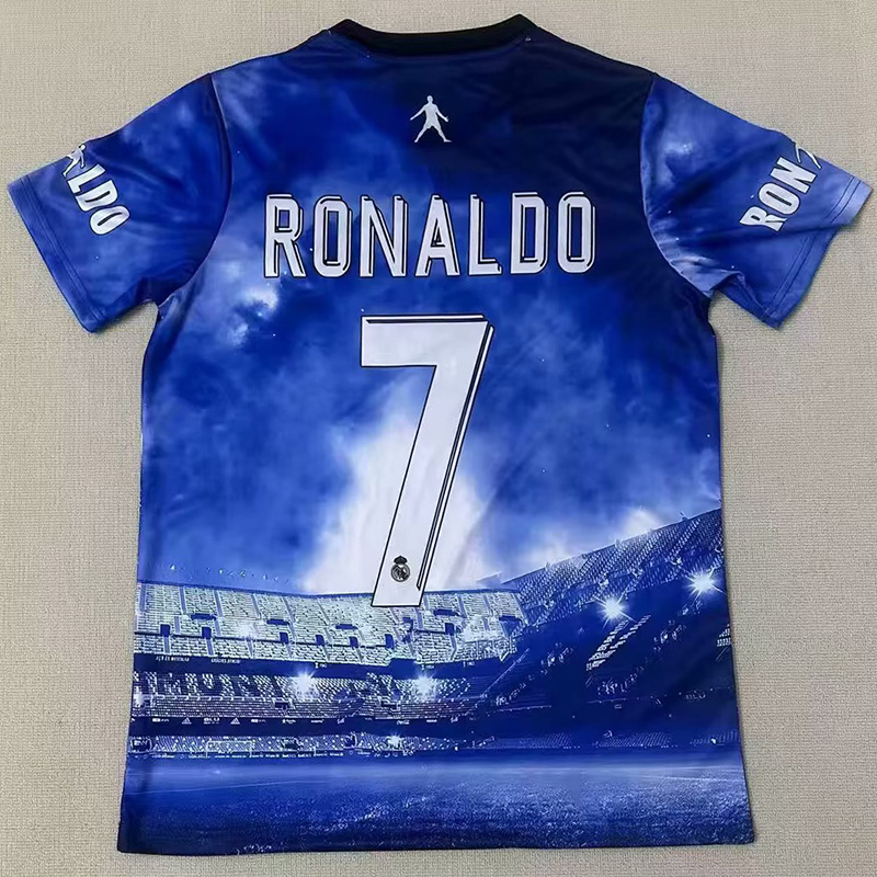 25-26 RMA RONALDO #7 Blue Special Edition Fans Soccer Jersey