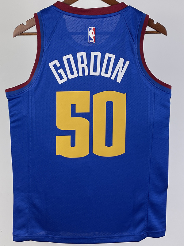 20-21 Nuggets GORDON #50 Blue Top Quality Hot P...